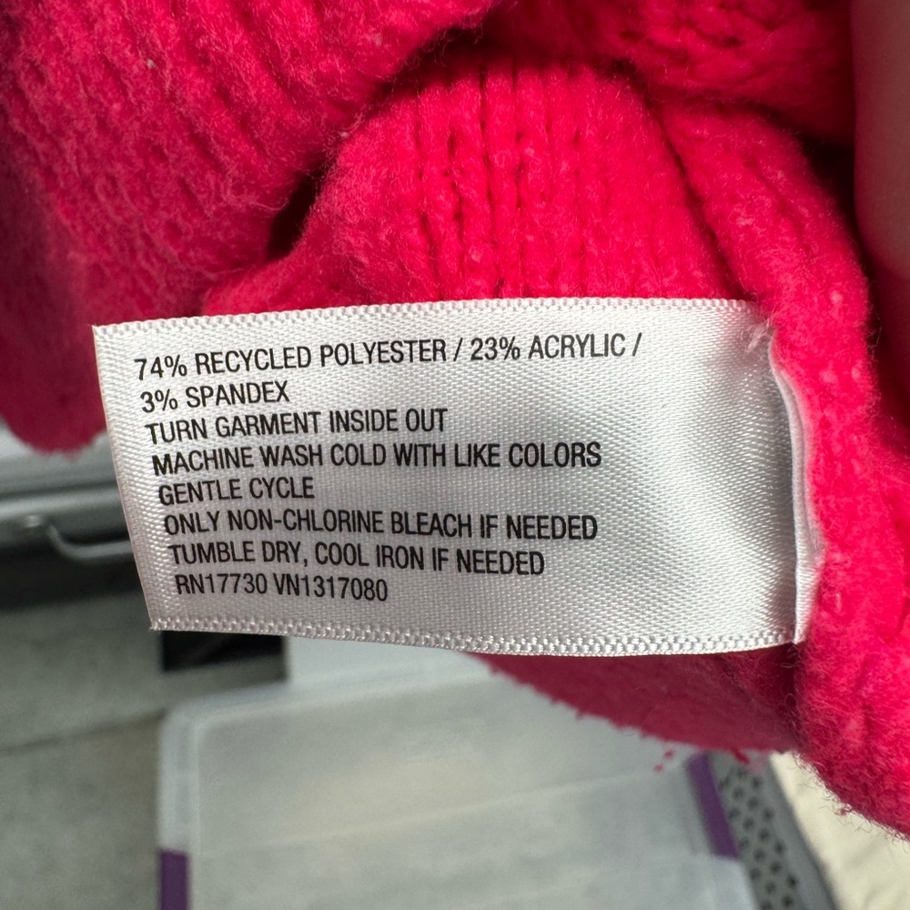 A New Day Women's Size M Pink Cable Knit Sweater - Picture 3 of 4